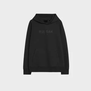 Black BRIAR UNISEX COTTON HOODIE