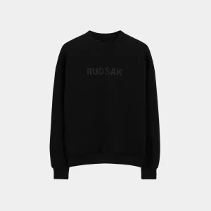 Black BRYN UNISEX COTTON CREW SWEATSHIRT
