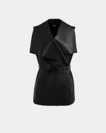 ELEANOR WOMEN'S LEATHER WRAP VEST