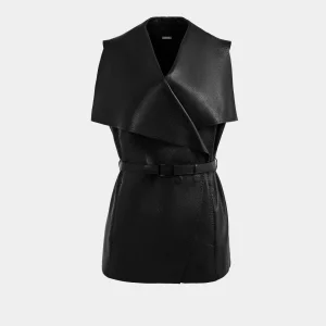 ELEANOR WOMEN'S LEATHER WRAP VEST