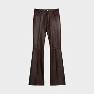 CARISSA WOMEN'S FLARE LEATHER PANTS