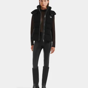 CASSIDY WOMEN'S KNIT VEST WITH REMOVABLE HOOD
