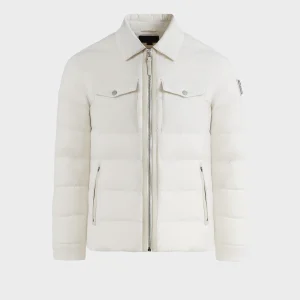 ORNO MEN'S QUILTED DOWN SHIRT JACKET