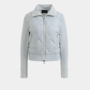 PRISA WOMEN'S QUILTED LIGHT DOWN JACKET WITH REMOVABLE SLEEVES
