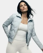 PRISA WOMEN'S QUILTED LIGHT DOWN JACKET WITH REMOVABLE SLEEVES
