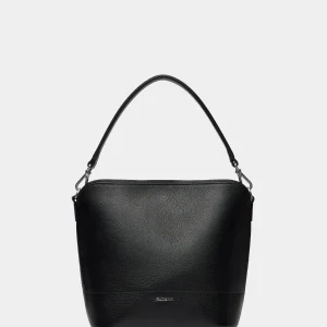 Black ANIA SM WOMEN'S SMALL LEATHER TOTE