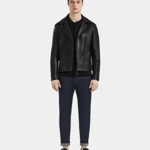 DAREG MEN'S LEATHER MOTO JACKET