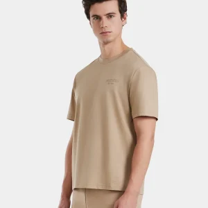 Brown GRANT MEN'S COTTON T-SHIRT