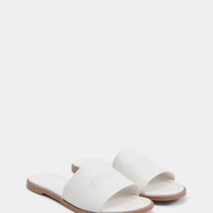MALIA WOMEN'S LEATHER SLIDE SANDALS
